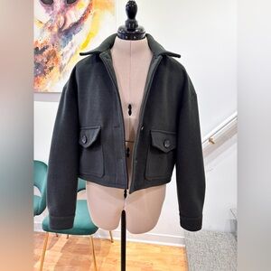 Zara Charcoal Utility Jacket